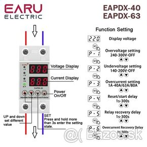 Nastaviteľné prepäťové relé / nadprúdové EAPDX-40