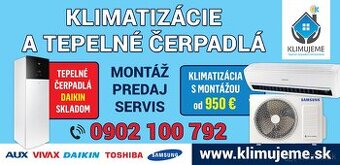 Klimatizacie - montaz, servis, predaj