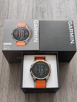 Garmin Fenix 8 Amoled Sapphire Titanium Orange - 47mm