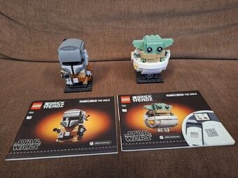 Predám LEGO Star Wars 75317 BrickHeadz Mandalorian a Grogu