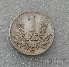 Mince: 1 Koruna 1940 Top stav - Slovenský štát 1939-1945