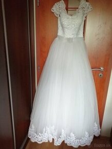 Svadobné šaty - Biele 34,36