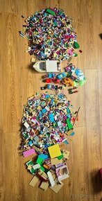 Väčšie množstvo Lego kociek (návody + krabice)
