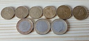 Výmena euromincí.