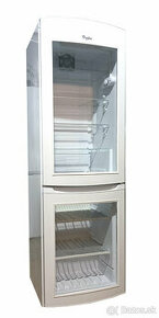 Presklená chladnička WHIRLPOOL 360 litrov biela