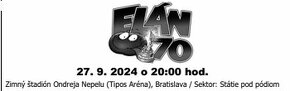 Elán 70 | 27.9.2024 Bratislava | Statie p.pódiom 2ks | 60/ks