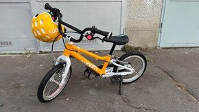 Detský bicykel WOOM 2 14” žltý + príslušenstvo