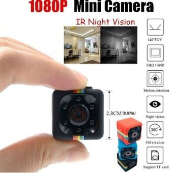 Mini kamera Full HD 1080P COP CAM čierna - 1