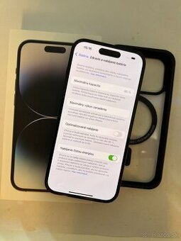 IPHONE 14 PRO SPACE BLACK 256GB ZÁRUKA - VEĽMI DOBRÝ STAV