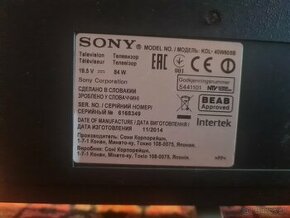 Sony bravia uhlopriečka 105