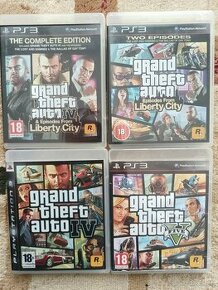 Predám tieto GRAND THEFT AUTO HRY NA PS3