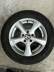 MSW disky 5x112 + zimné Continental 195/65 R15 - 1