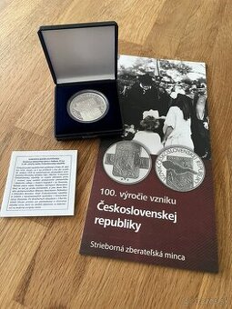 100. vyrocie vzniku Ceskoslovenskej republiky 10€ proof