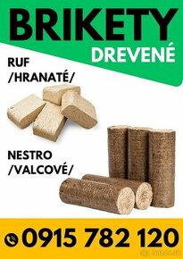 Drevené brikety bukové Ruf, Nestro, Brikety dovoz