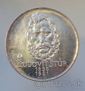 500 Kčs 1981, Ľudovít Štúr, strieborná minca - - 1