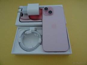 iPhone 15 256GB PINK - ZÁRUKA 1 ROK - PERFEKTNY STAV