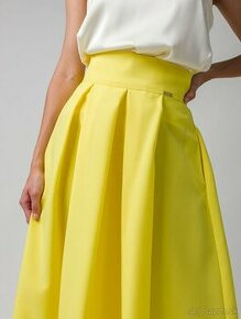 Žltá spoločenská sukňa