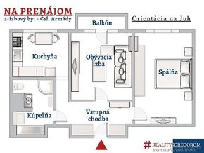 NA PRENÁJOM_2-izb byt, Staré Mesto, 57 m2, balkón, zariadený - 1