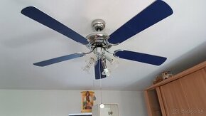 Stropný ventilátor modrý