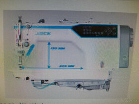 Priemyselný šijací stroj JACK A5E-Q predĺžené rameno