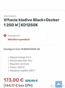 príklepová vŕtačka a búracie kladivo 50 € - 1