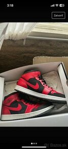 Tenisky Air Jordan 1 black/red EU 45 | US 11