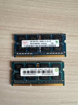 Predám RAM modul 2x 4GB DDR3 SO-DIMM - 1