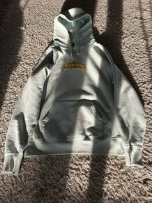 Supreme Icy Blue Box Logo Hoodie