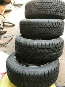 195/50 R15 zimne + disky4x100 peugeot, citren - 1