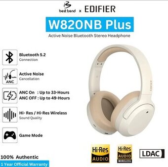 EDIFIER W820NB Plus ANC Ivory - NOVE