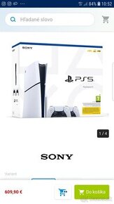 PlayStation 5 (Slim) + 2× DualSense bezdrôtový ovládač