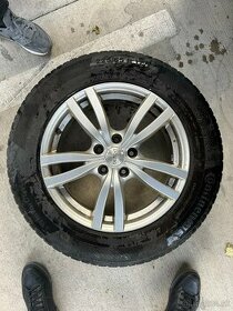 225/65 R17 continental + disky Dezent - Zimná sada Subaru