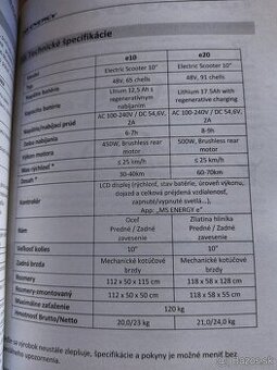 Elektrická kolobežka model e20