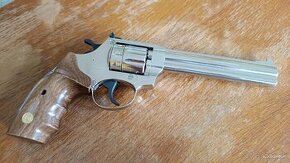 Flobert revolver ALFA 661 cal. 6mm - chrom, dřevo - NOVÝ