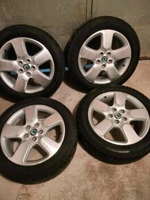 4ks alu disky orig. Škoda 5x112 R17 zimné 225/50 r17 6mm