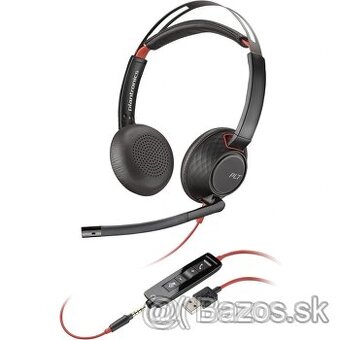 Poly BlackWire C5220T USB-A slúchadlá - nove s puzdrom