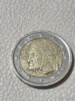 Vzácna 2 euro minca Dante Alighieri