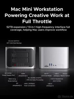 mac studio, mac mini usb hdd hub + 2x1tb zdarma