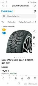 Nexen Winguard Sport2, 215/45 R17 91V