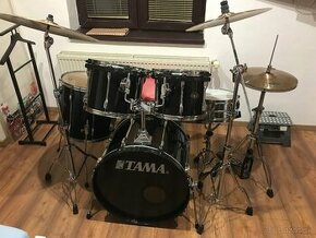 Tama Rockstar,komplet,stolička činely PAISTE,