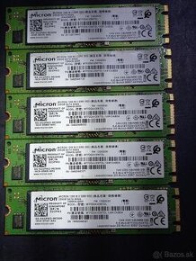 256GB M.2 SSD SATA Micron 1300, health: 100%