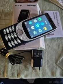 Nokia 8210 4g dual sim modrý top stav komplet návod nabíjačk