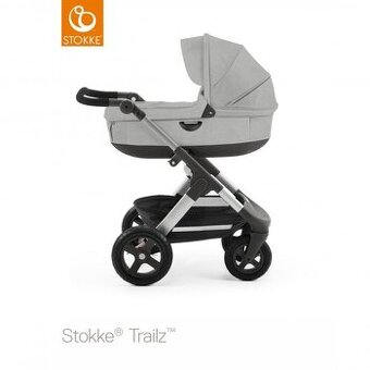 Stokke Trailz grey melange - dvojkombinácia + autosedačka