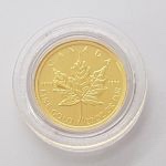 Zlatá investičná minca 1/20oz CANADA Maple Leaf ročník 2010