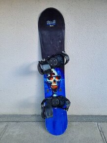 Snowboard zn. Skull 145cm + topánky vel. 27/41 + taška/obal