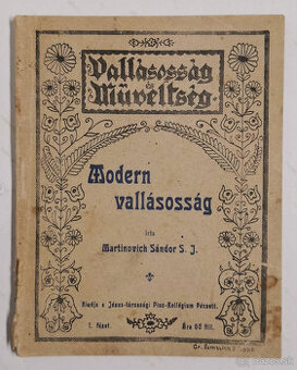 Modern vallásosság - Martinovich Sándor S. J. 1918 - 1