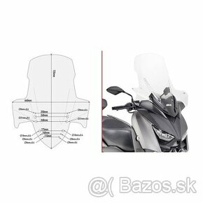 GIVI PLEXI YAMAHA X-MAX 125/300/400 D2136ST