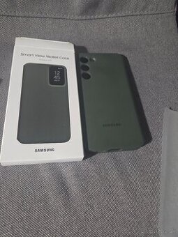 Obal knizkovy na Samsung S23+ zelený originál krátko používa - 1