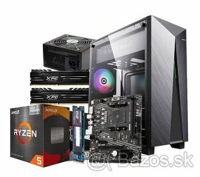 Hráčsky PC AMD Ryzen 5600G, 16GB RAM, 256GB NVMe SSD, 1TB HD