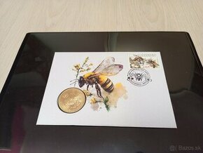 Numizmatická obálka 5€ včela